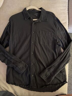 J. Crew Charcoal Grey Cotton Button Down
